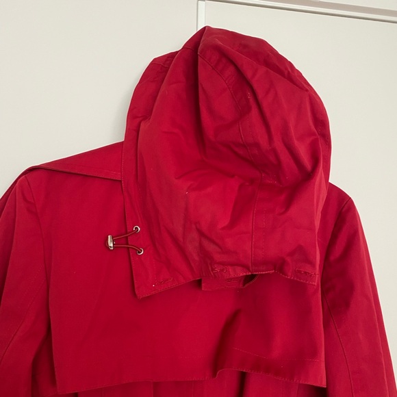Michael Kors Red Double-Breasted Trench Coat. Size M. - Picture 7 of 10